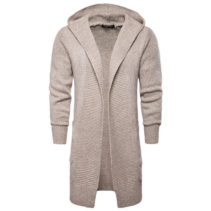 2018 Autumn Cardigan Knitwear Men Casual Long Coat New Fashion Hooded Knitted Sweater Europe and America Sweatercoat Male
2018 Autumn Cardigan Knitwear Men Casual Long Coat New Fashion Hooded Knitted Sweater Europe and America Sweatercoat Male