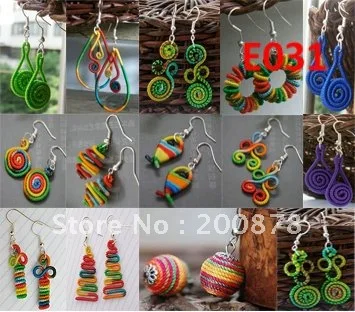E031 Mix Wholesale Miao Ethnic Hand Wrapped Colorful Silk Thread Cute Earrings for Girls 10pcs lot Mixed Free Shipping
E031 Mix Wholesale Miao Ethnic Hand Wrapped Colorful Silk Thread Cute Earrings for Girls 10pcs lot Mixed Free Shipping