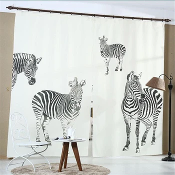 Velvet Polyester 3D Digital Print curtains Customized window treatments blackout curtain bedroom living room Curtains With zebra
Velvet Polyester 3D Digital Print curtains Customized window treatments blackout curtain bedroom living room Curtains With zebra
