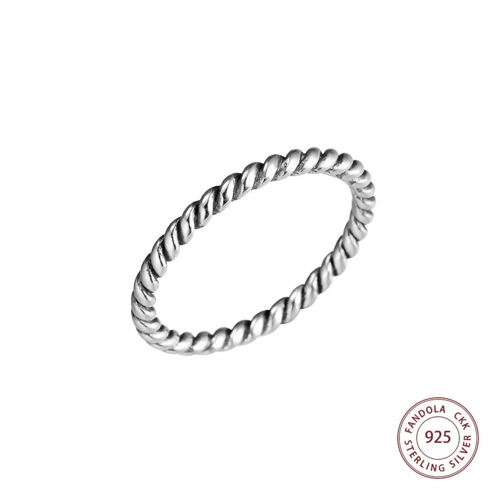 CKK Rope Vintage Ring 925 Sterling Silver Wedding Original Rings for women Silver 925 Jewelry anillos mujer
CKK Rope Vintage Ring 925 Sterling Silver Wedding Original Rings for women Silver 925 Jewelry anillos mujer