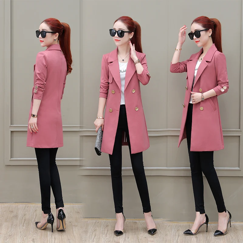 spring autumn new female Slim long suit female wild casual suit jacket OL Double-breasted Blazers female workwear office coats
spring autumn new female Slim long suit female wild casual suit jacket OL Double-breasted Blazers female workwear office coats