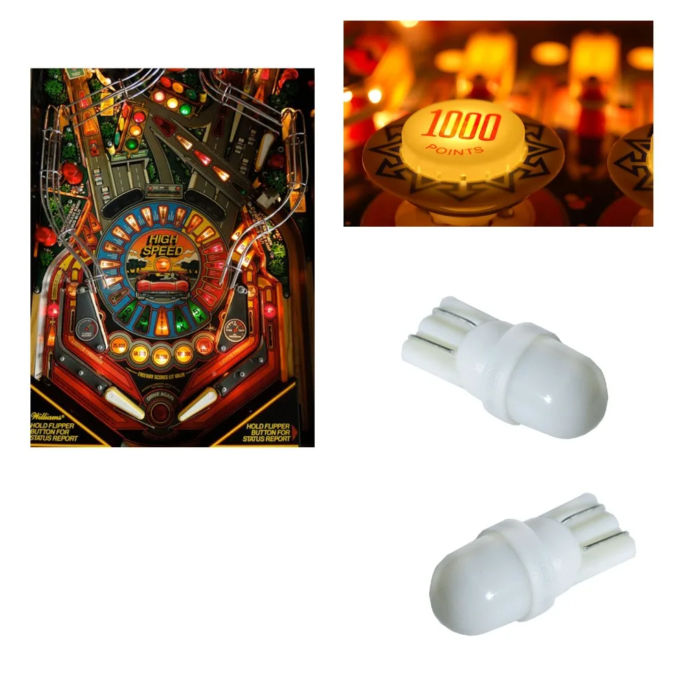 PA LED 10PCS x 2SMD 2835 LED Pinball Machine Dashboard Light Bulb White Color 6.3V Frosted T10 Wege AC/DC
PA LED 10PCS x 2SMD 2835 LED Pinball Machine Dashboard Light Bulb White Color 6.3V Frosted T10 Wege AC/DC