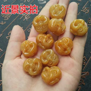 10pcs Huanglong jade beads old natural Topaz head a jadeite jade gold yellow agate beads DIY Hetian jade beads
10pcs Huanglong jade beads old natural Topaz head a jadeite jade gold yellow agate beads DIY Hetian jade beads