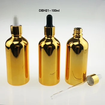 Wholesale 100pcs unique 100ml large dropper bottle for essential oil , hot sale golden 100 ml glass bottle with dropper cap
Wholesale 100pcs unique 100ml large dropper bottle for essential oil , hot sale golden 100 ml glass bottle with dropper cap