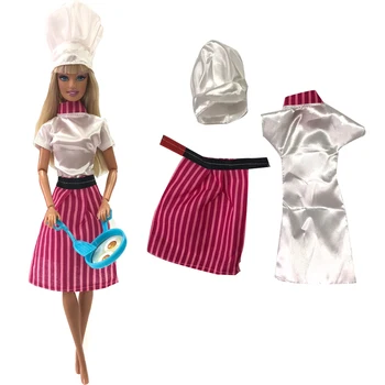 NK One Set Doll Dress Cook Clothing Handmade Cosply Costume Chef Clothes For Barbie Doll & Hat For 1/6 BJD Dolls Kids Toy DZ
NK One Set Doll Dress Cook Clothing Handmade Cosply Costume Chef Clothes For Barbie Doll & Hat For 1/6 BJD Dolls Kids Toy DZ