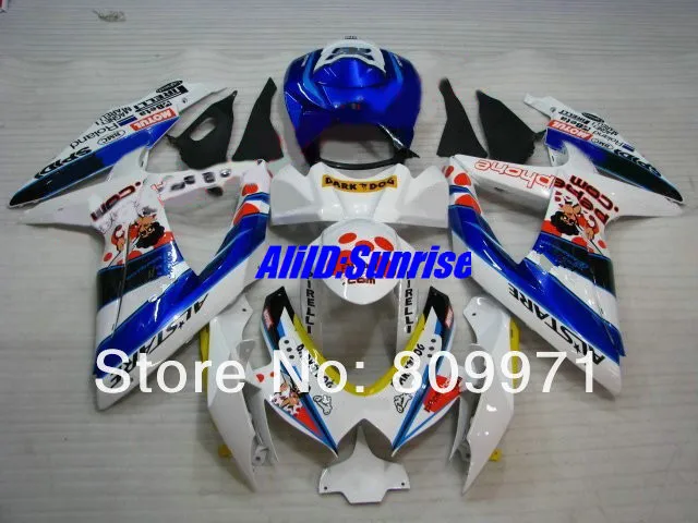 S330 DARK DOG Colorful white full Fairing for SUZUKI GSXR600 750 GSXR600 GSXR750 GSX-R600 750 K8 08 09 2008 2009
S330 DARK DOG Colorful white full Fairing for SUZUKI GSXR600 750 GSXR600 GSXR750 GSX-R600 750 K8 08 09 2008 2009