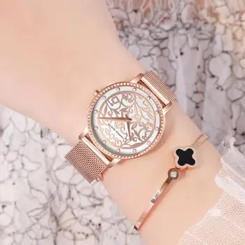 Luxury Women Bracelet Watch Top Brand Fashion 3D Engraving Quartz Watch Ladies Crystal Dress Wrist Watches Steel Mesh Clock Gift
Luxury Women Bracelet Watch Top Brand Fashion 3D Engraving Quartz Watch Ladies Crystal Dress Wrist Watches Steel Mesh Clock Gift