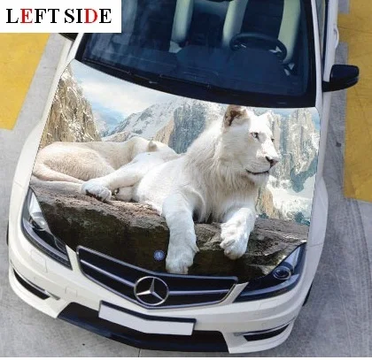LEFT SIDE Car Stickers and Decal Engine Hood White Lion High-definition Inkjet Styling Decal Decor Carbon Vinyl Cover Waterproof
LEFT SIDE Car Stickers and Decal Engine Hood White Lion High-definition Inkjet Styling Decal Decor Carbon Vinyl Cover Waterproof