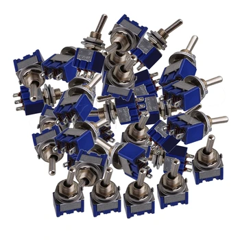Yibuy Blue Electirc 2 Position Toggle ON/ON Switch SPDT AC 125V 6A TGA2 Pack of 40
Yibuy Blue Electirc 2 Position Toggle ON/ON Switch SPDT AC 125V 6A TGA2 Pack of 40