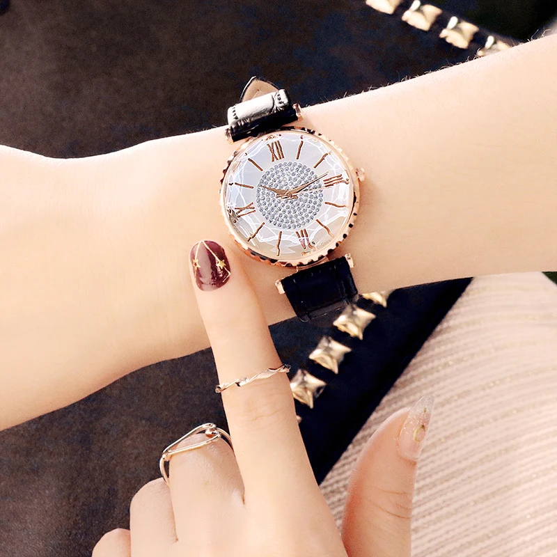 Luxury Watch Women Roman Watches Ladies Leather Quartz Wrist Watch zegarek damski relogio masculino saat
Luxury Watch Women Roman Watches Ladies Leather Quartz Wrist Watch zegarek damski relogio masculino saat