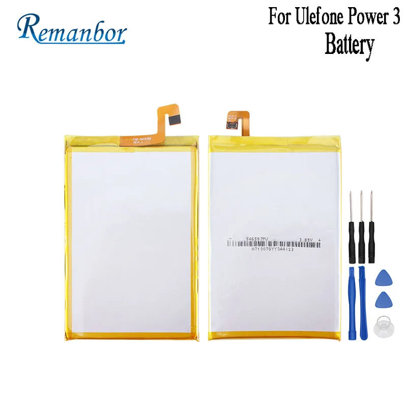 Remanbor For Ulefone Power 3S Battery Backup Battery Mobile Accessories For Ulefone Power 3 Smartphone Replacement With Tools
Remanbor For Ulefone Power 3S Battery Backup Battery Mobile Accessories For Ulefone Power 3 Smartphone Replacement With Tools