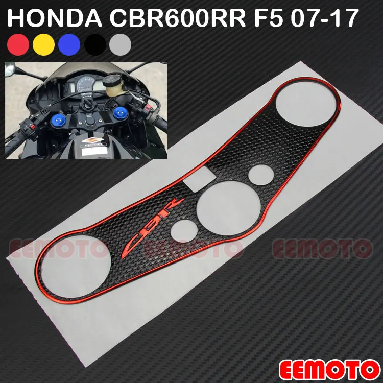 Motorcycle Motorbike Pad Triple Tree Top Clamp Upper Front End Decals Stickers For HONDA CBR 600RR CBR600RR F5 2007-2017 2016
Motorcycle Motorbike Pad Triple Tree Top Clamp Upper Front End Decals Stickers For HONDA CBR 600RR CBR600RR F5 2007-2017 2016