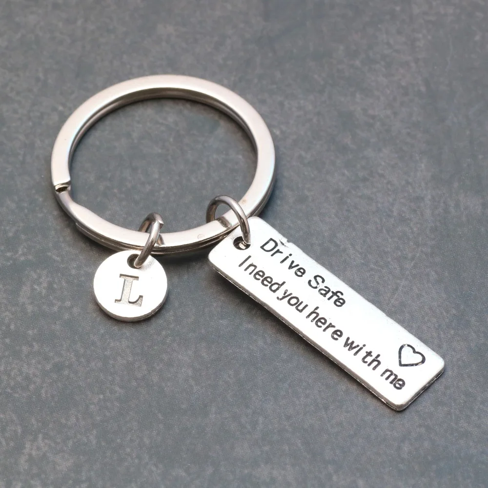 1 Pcs Drive Safe Car Keychain A-Z Letter I need you here with me Trucker Keyring Gifts For Husband Boyfriend Dad Valentines Day
1 Pcs Drive Safe Car Keychain A-Z Letter I need you here with me Trucker Keyring Gifts For Husband Boyfriend Dad Valentines Day