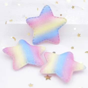 24Pcs 48mm Glitter Rainbow Fabric Patches Padded Star Shape Felt Garment Appliques For Decoration DIY Hair Accessories S40
24Pcs 48mm Glitter Rainbow Fabric Patches Padded Star Shape Felt Garment Appliques For Decoration DIY Hair Accessories S40