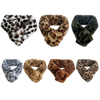 Womens Winter Warm Plush Faux Fur Scarfs Leopard Printed Single Cute Ball Collar Shawl Thickened Neck Warmer Shrugs 9x68cm
Womens Winter Warm Plush Faux Fur Scarfs Leopard Printed Single Cute Ball Collar Shawl Thickened Neck Warmer Shrugs 9x68cm