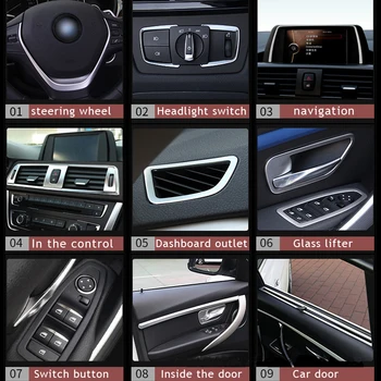 For BMW new 3 Series 2013-16 GT 316 320 interior modification steering wheel sequins central control outlet decorative frame
For BMW new 3 Series 2013-16 GT 316 320 interior modification steering wheel sequins central control outlet decorative frame