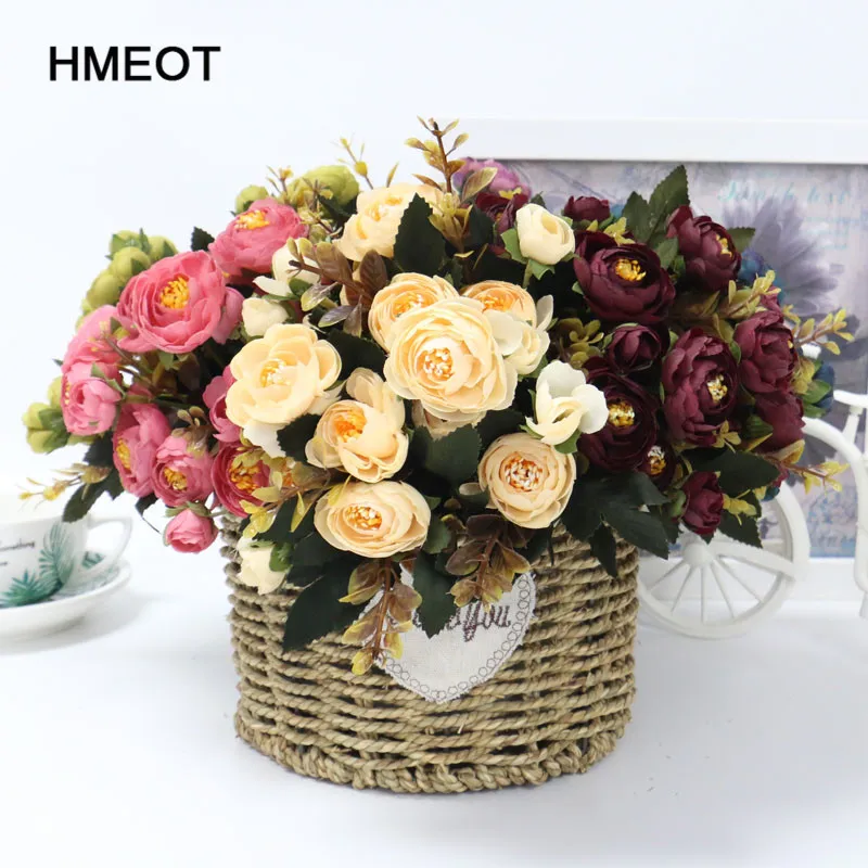 1 Bouquet 9 head Artificial Silk cloth Fake Flowers Leaf Peony Floral Home Wedding Party home Decor Blue Tea rose small bouquet
1 Bouquet 9 head Artificial Silk cloth Fake Flowers Leaf Peony Floral Home Wedding Party home Decor Blue Tea rose small bouquet