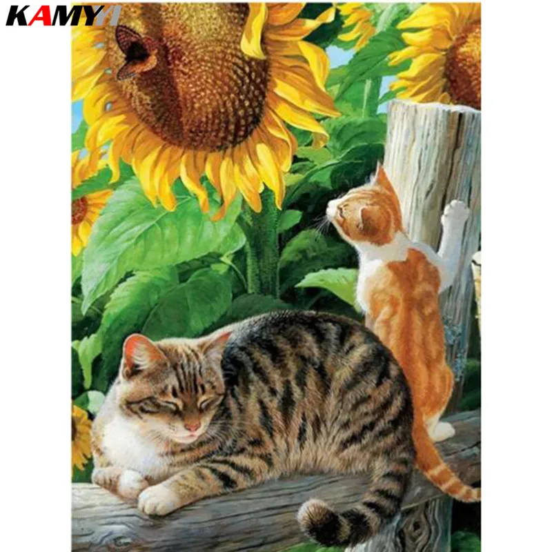 Diamond Embroidery Animals 5D DIY Diamond Painting Cat Picture Of Rhinestone Sunflower Home Decoration Full Square Drill XY1
Diamond Embroidery Animals 5D DIY Diamond Painting Cat Picture Of Rhinestone Sunflower Home Decoration Full Square Drill XY1