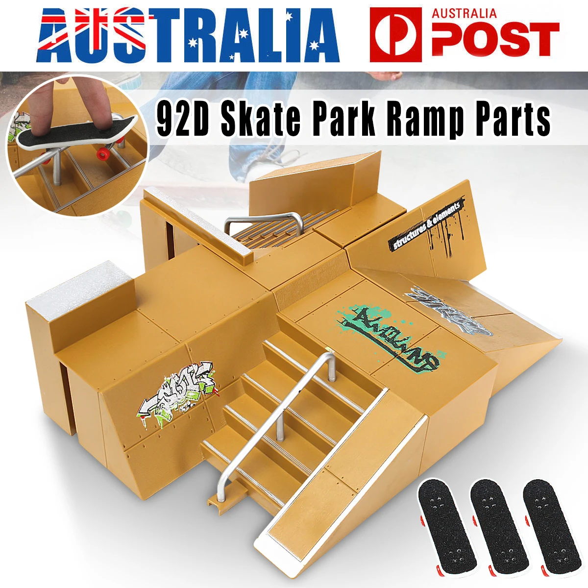Finger Skateboards Game Toy 92D Skate Park Kit Kids Toys Ramp Parts for Tech Deck Finger Board Sport Training Props
Finger Skateboards Game Toy 92D Skate Park Kit Kids Toys Ramp Parts for Tech Deck Finger Board Sport Training Props
