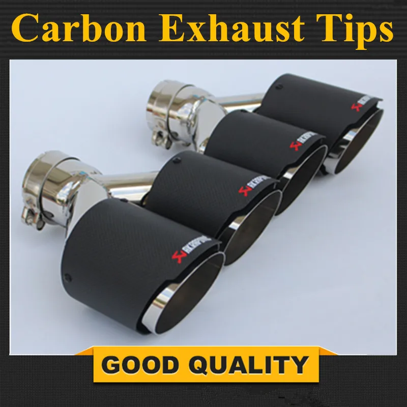Car Styling 2PCS: 63mm Inlet 89mm Outlet Stainless Steel Car Exhaust Tip Akrapovic Carbon Fiber Exhaust Muffler Dual Tips
Car Styling 2PCS: 63mm Inlet 89mm Outlet Stainless Steel Car Exhaust Tip Akrapovic Carbon Fiber Exhaust Muffler Dual Tips