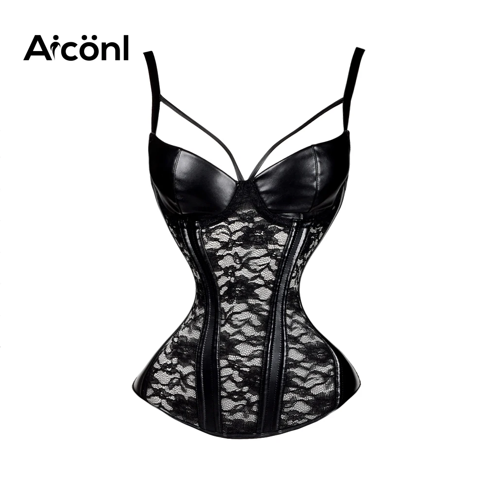 Leather Corset Steampunk Gothic Bustier sexy Tops Bustier Corset for women corselet Straitjacket clothing gothic Bodice Basque
Leather Corset Steampunk Gothic Bustier sexy Tops Bustier Corset for women corselet Straitjacket clothing gothic Bodice Basque