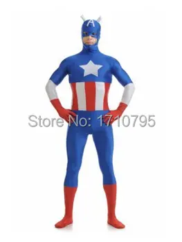 Manufacturer Sale Classic Captain America Superhero Costume Halloween Fullbody Spandex Cosplay Zentai Suit free shipping
Manufacturer Sale Classic Captain America Superhero Costume Halloween Fullbody Spandex Cosplay Zentai Suit free shipping