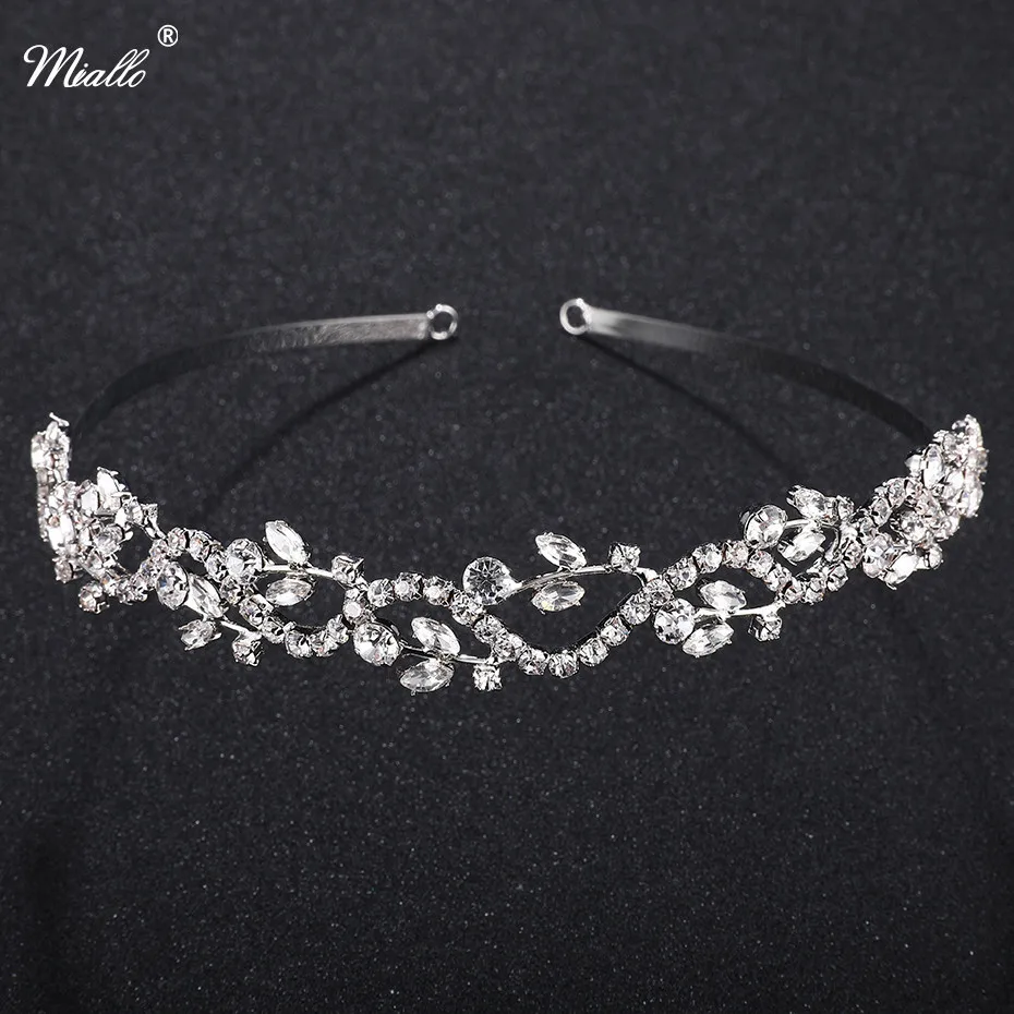 Miallo Wedding Tiaras Bridal Hairpins Rhinestone Girls Headband Silver Leaves Crystal Crowns Accessories Jewelry Rim for Hair
Miallo Wedding Tiaras Bridal Hairpins Rhinestone Girls Headband Silver Leaves Crystal Crowns Accessories Jewelry Rim for Hair