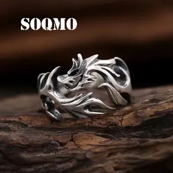SOQMO 100% 925 Sliver New Fashion Jewelry Metal Solid Inside Dragon Rings Punk Rings Men SQM043
SOQMO 100% 925 Sliver New Fashion Jewelry Metal Solid Inside Dragon Rings Punk Rings Men SQM043