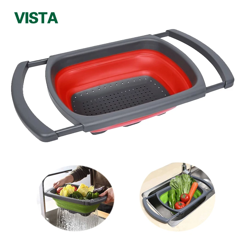 Myvit Collapsible Colanders Kitchen Strainer Basket Drain Folding Baskets Fruit Vegetable Foldable Draining Basket Kitchen Tools
Myvit Collapsible Colanders Kitchen Strainer Basket Drain Folding Baskets Fruit Vegetable Foldable Draining Basket Kitchen Tools