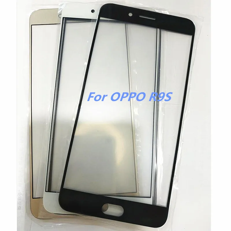 

30PCS/Lot Outer Top Screen Lens Front Glass Touch Screen Panel Replacement Parts For OPPO R9S