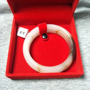 Zheru Jewelry Pure Natural Hetian White Jade Bracelet Brown Sugar White Meat 54-62mm Bracelet Send National Certificate
Zheru Jewelry Pure Natural Hetian White Jade Bracelet Brown Sugar White Meat 54-62mm Bracelet Send National Certificate