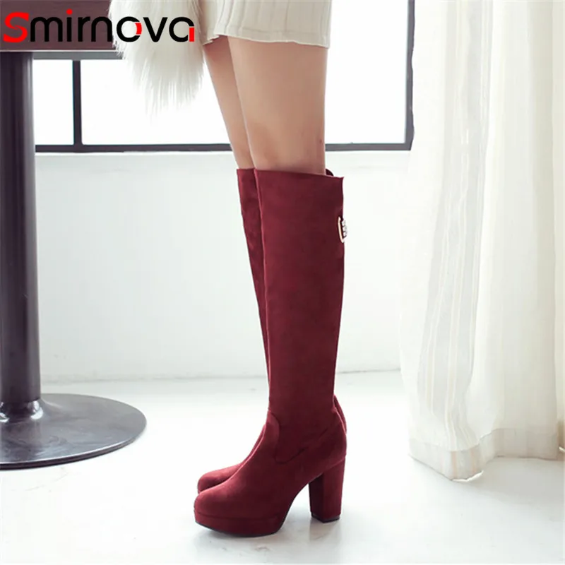 Smirnova TOP crystal ladies shoes 2018 fashion extreme high heels flock long boots woman casual platform knee high boots autumn
Smirnova TOP crystal ladies shoes 2018 fashion extreme high heels flock long boots woman casual platform knee high boots autumn