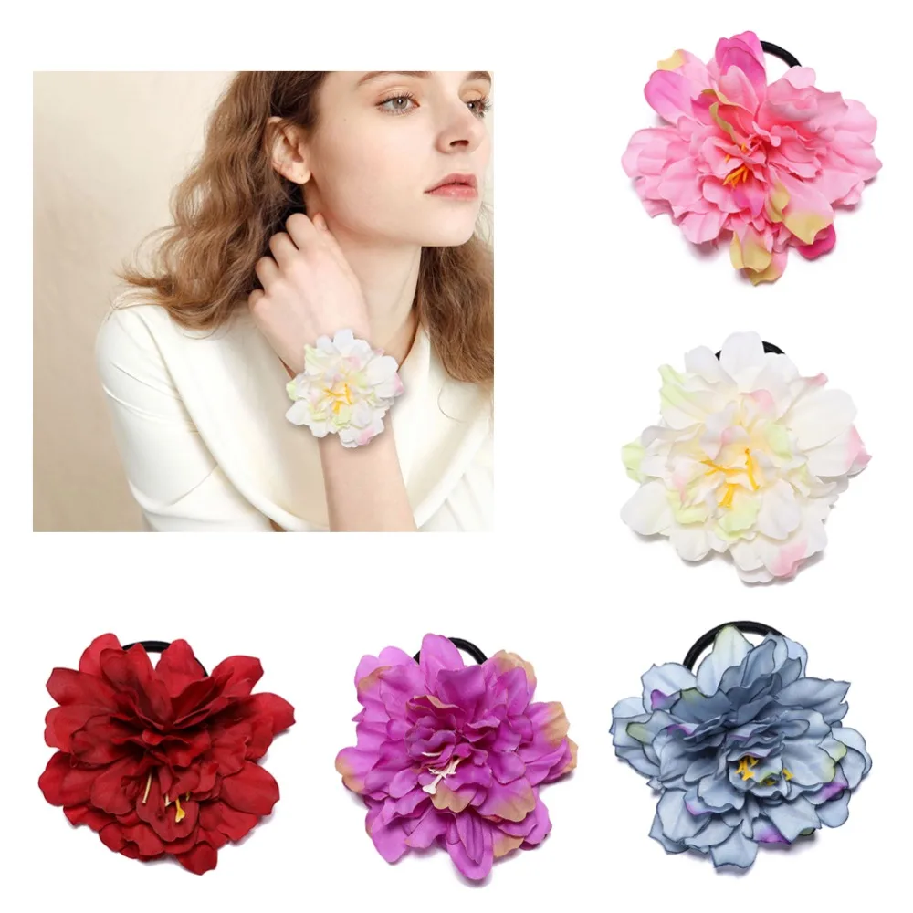 M MISM Trendy Womens Scrunchy Elastic Hair Bands Fabric Peony Flower Gum For Hair Ponytail Holder Female Floral Hair Accessories
M MISM Trendy Womens Scrunchy Elastic Hair Bands Fabric Peony Flower Gum For Hair Ponytail Holder Female Floral Hair Accessories