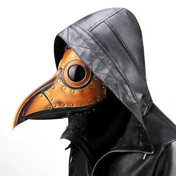 Halloween Mask Cool Plague Doctor Mask Bird Long Nose Beak PU Leather Vintage Steampunk Masquerade Cosplay Props Creative Mask
Halloween Mask Cool Plague Doctor Mask Bird Long Nose Beak PU Leather Vintage Steampunk Masquerade Cosplay Props Creative Mask