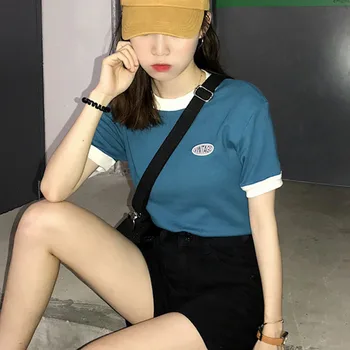 Femme Short Sleeves Harajuku Ulzzang T-Shirts Women Tops Slim Stretchy Jeans Trendy 90S Aesthetic Kawaii Cute Tee Plus Size
Femme Short Sleeves Harajuku Ulzzang T-Shirts Women Tops Slim Stretchy Jeans Trendy 90S Aesthetic Kawaii Cute Tee Plus Size