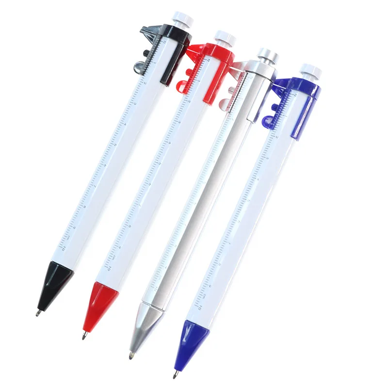 1pc Vernier Caliper Press Ballpoint Pen Plastic Scale Ballpoint Pen Blue Refill Children Stationery Gift School Office Supplies
1pc Vernier Caliper Press Ballpoint Pen Plastic Scale Ballpoint Pen Blue Refill Children Stationery Gift School Office Supplies
