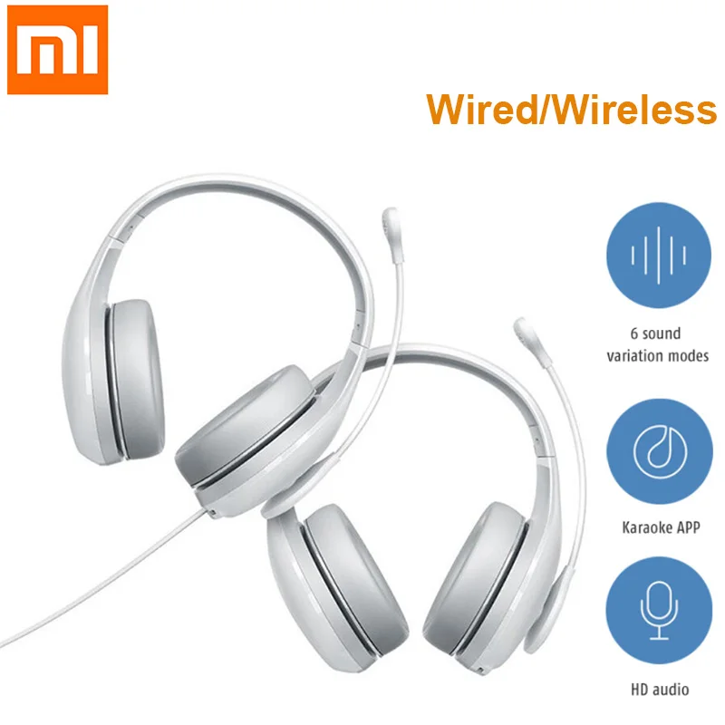 Xiaomi mi Проводные/беспроводные Bluetooth наушники караоке версия Высокая