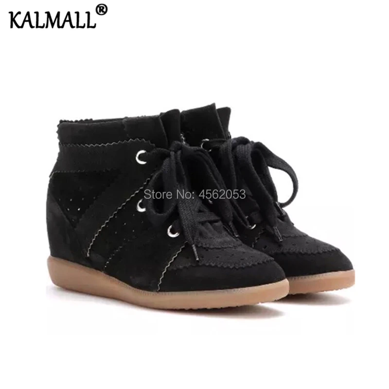 KALMALL Black Red Beige Suede Fashion Shoes Autumn Winter Ankle Booties Flat Casual Women Sneakers Lace Up Concealed Wedge Boots
KALMALL Black Red Beige Suede Fashion Shoes Autumn Winter Ankle Booties Flat Casual Women Sneakers Lace Up Concealed Wedge Boots