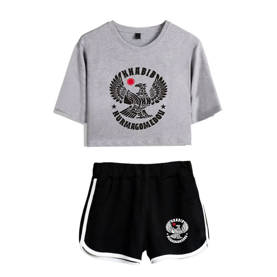 HOT SELL Khabib Nurmagomedov FASHION Summer Tshorts And T-shirts Women Two Piece Sets Pop Crop Top Casual Clothes
HOT SELL Khabib Nurmagomedov FASHION Summer Tshorts And T-shirts Women Two Piece Sets Pop Crop Top Casual Clothes