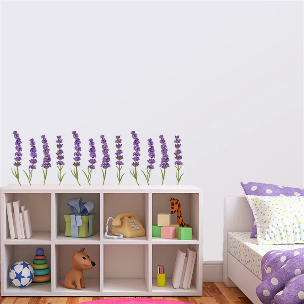 Purple Lavender Wall Sticker Lovely Cartoon Lavender Decals Mobile Creative Wall Affixed With Decorative Wall Window Decoration
Purple Lavender Wall Sticker Lovely Cartoon Lavender Decals Mobile Creative Wall Affixed With Decorative Wall Window Decoration