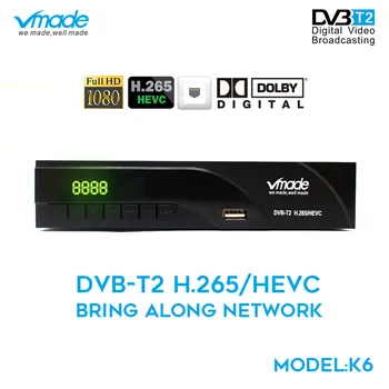 Vmade DVB-T2/T HD Digital TV Tuner Receptor Built RJ45 DVB-T H.265 Terrestrial TV Receiver Set Top Box Support Youtube Dolby AC3
Vmade DVB-T2/T HD Digital TV Tuner Receptor Built RJ45 DVB-T H.265 Terrestrial TV Receiver Set Top Box Support Youtube Dolby AC3