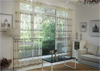 European Embroidered Voile Curtains Bedroom Sheer Curtains for Living Room Tulle Window Curtains/Panels Window Screening
European Embroidered Voile Curtains Bedroom Sheer Curtains for Living Room Tulle Window Curtains/Panels Window Screening