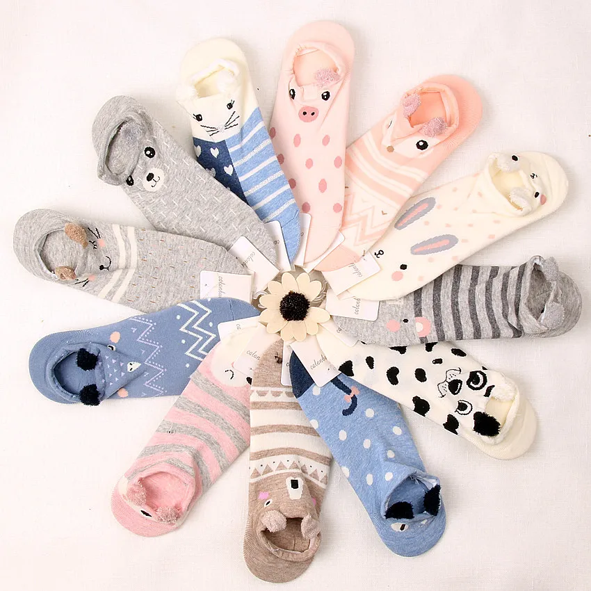 Short socks women 3D Small ears cartoon animals straight invisible socks cotton cute rabbit dog pattern pink blue girls sock
Short socks women 3D Small ears cartoon animals straight invisible socks cotton cute rabbit dog pattern pink blue girls sock