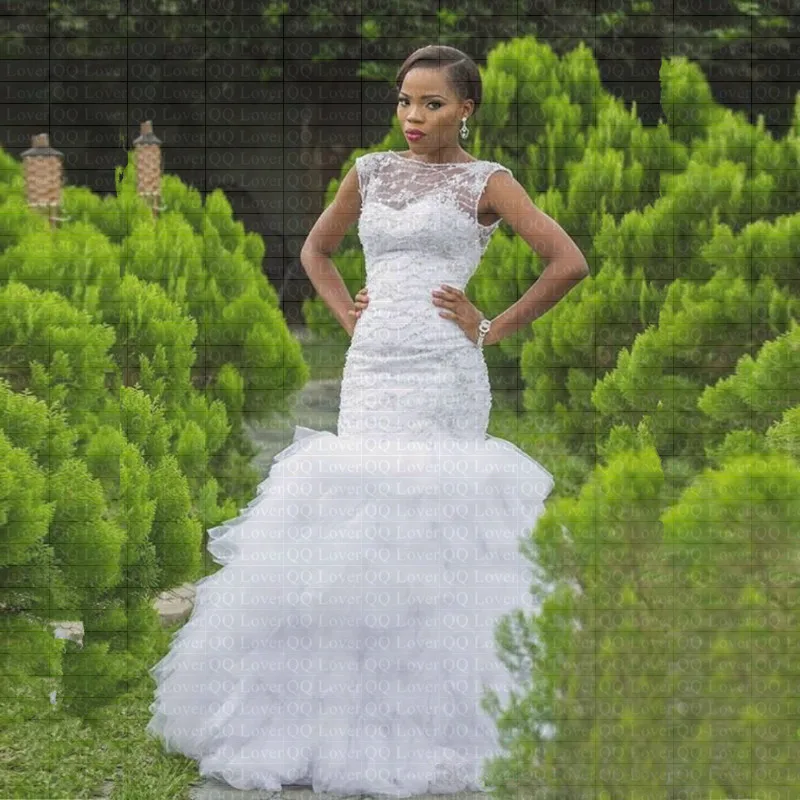 2019 New African Flowers Ruffles Mermaid Wedding Dress Plus Size Bridal Gown Wedding Gowns vestido de casamento
2019 New African Flowers Ruffles Mermaid Wedding Dress Plus Size Bridal Gown Wedding Gowns vestido de casamento