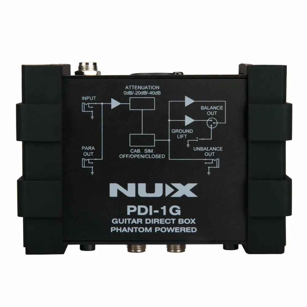 NUX pdi 1g di бокс Гитары прямой впрыск Phantom Мощность Box аудио смеситель Para из Ground Lift
