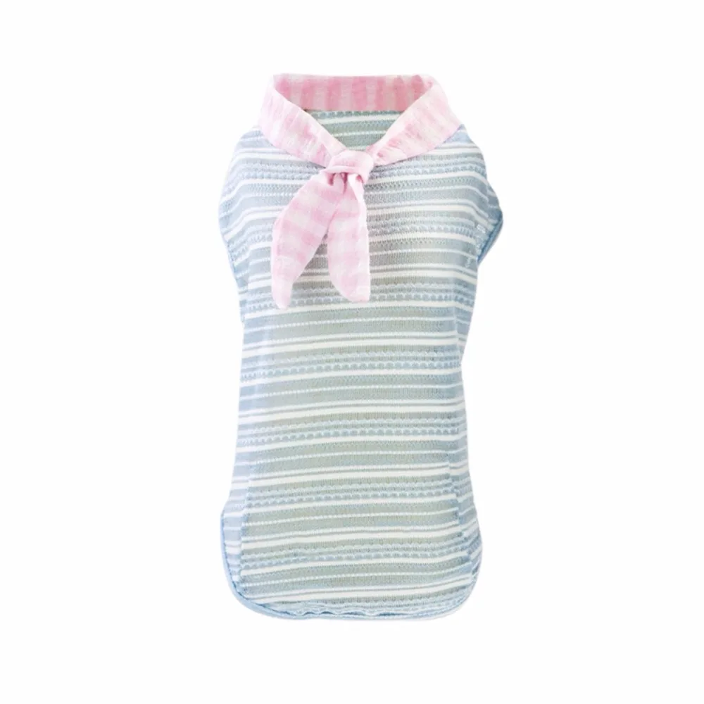 Summer Pet Dogs Vest Cotton Clothes Small Tie Dog Clothes Stripes Short Sleeves T-shirt For Dogs Suit
Summer Pet Dogs Vest Cotton Clothes Small Tie Dog Clothes Stripes Short Sleeves T-shirt For Dogs Suit
