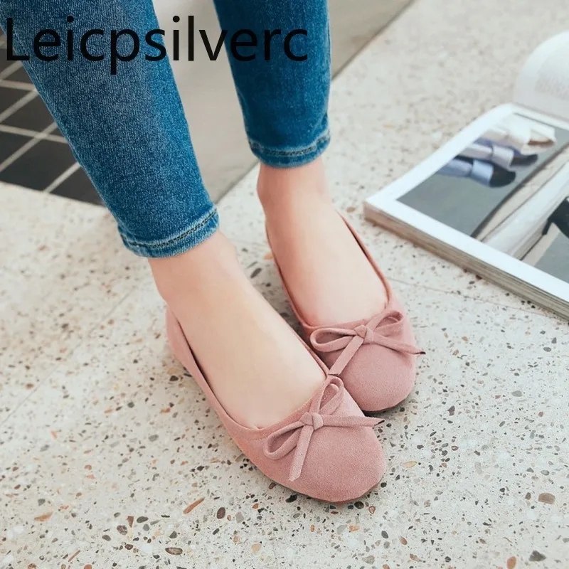 Spring and autumn new style Flock Butterfly-knot Square Toe Shallow mouth flat Women's Single shoes plus size 34-43
Spring and autumn new style Flock Butterfly-knot Square Toe Shallow mouth flat Women's Single shoes plus size 34-43