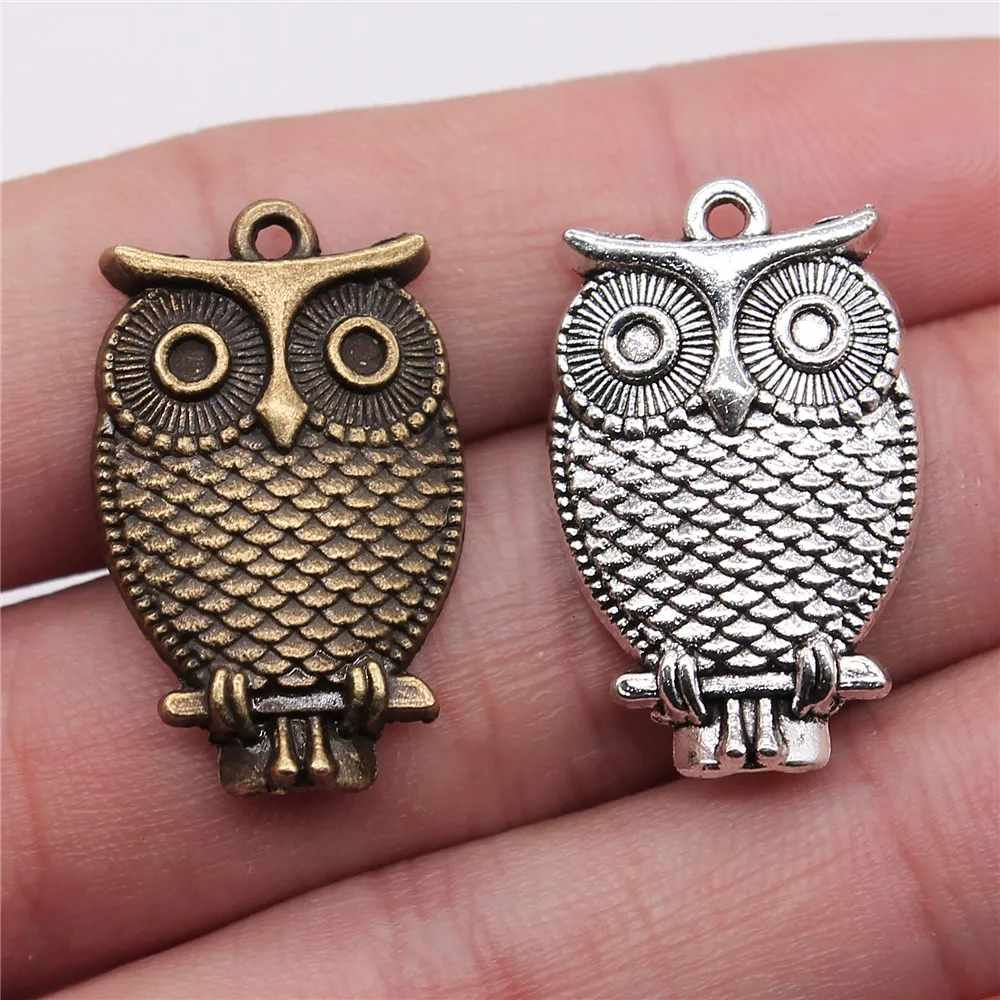 WYSIWYG 6pcs 28x18mm 2 Colors Antique Silver Antique Bronze Plated Owl Pendants Charm Owl Pendant Owl Charm Pendant
WYSIWYG 6pcs 28x18mm 2 Colors Antique Silver Antique Bronze Plated Owl Pendants Charm Owl Pendant Owl Charm Pendant