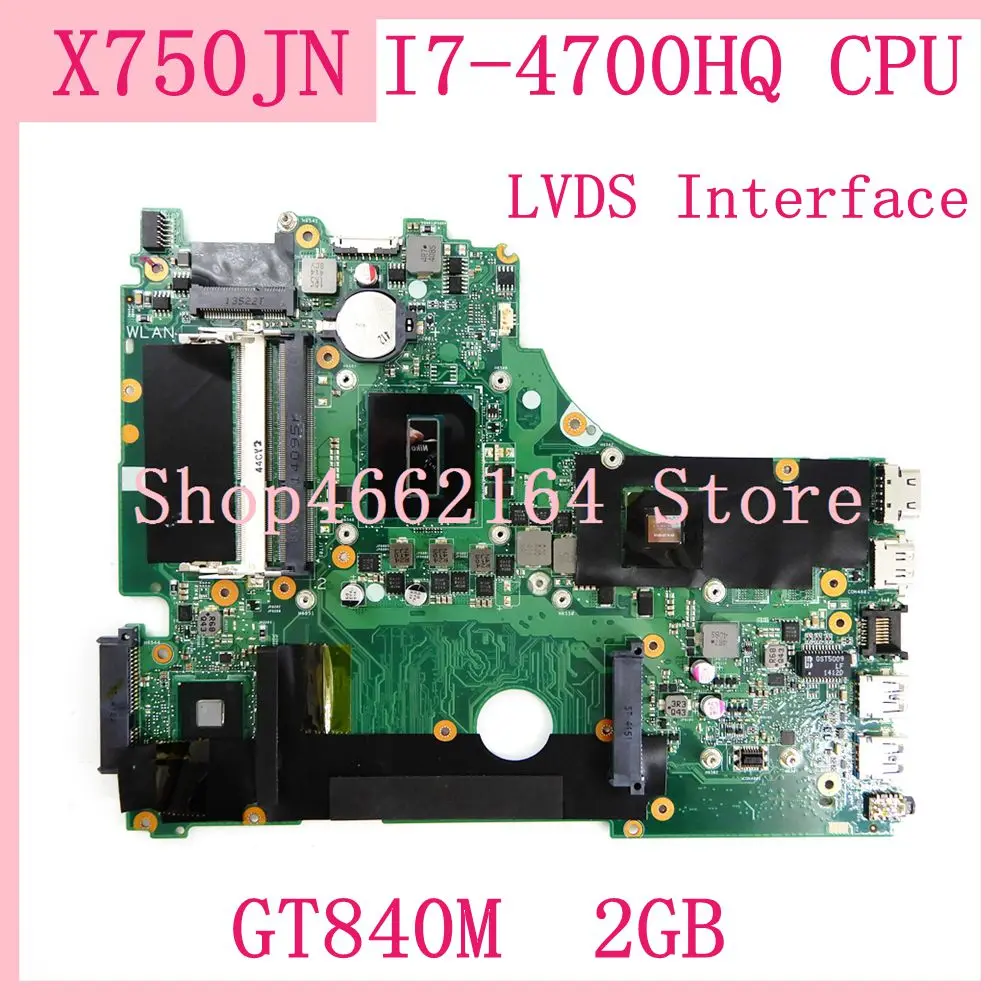 X750JN Mainboard I7-4700HQ CPU GT840M 2GB REV 2.0 For ASus X750J X750JN X750JB Laptop motherboard 90NB0660-R00020 100% tested
X750JN Mainboard I7-4700HQ CPU GT840M 2GB REV 2.0 For ASus X750J X750JN X750JB Laptop motherboard 90NB0660-R00020 100% tested