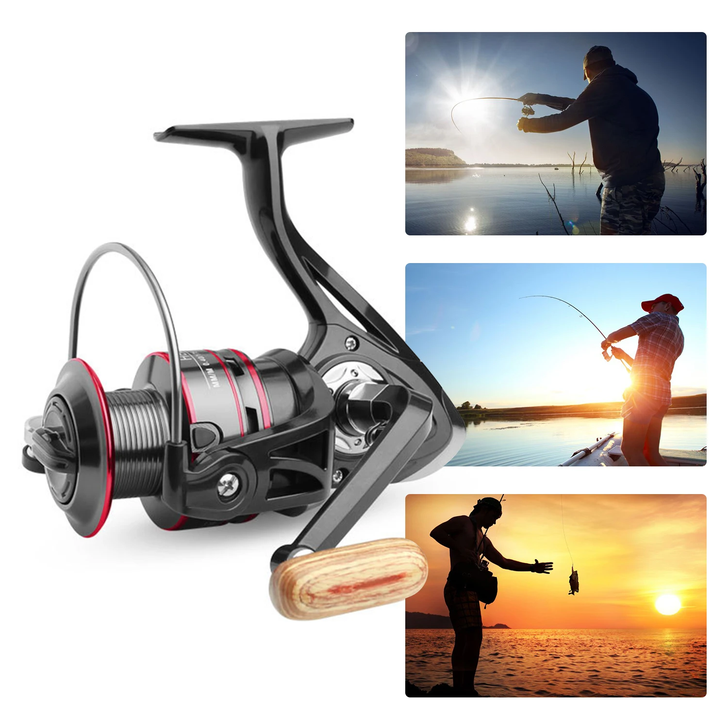 Premium Spinning Fishing Reel, Lightweight Ultra Smooth Fish Reels for Freshwater and Saltwater Fishing
Premium Spinning Fishing Reel, Lightweight Ultra Smooth Fish Reels for Freshwater and Saltwater Fishing